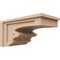 Ekena Millwork 11"W x 22"D x 11"H Wide Highland Rough Cedar Woodgrain TimberThane Corbel, Primed Tan CORUR11X22X11HLDRCPR - alternate 1